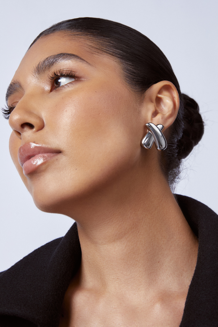 Zahar Piper Earrings Silver