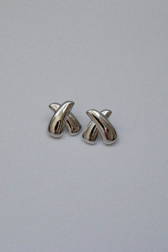 Zahar Piper Earrings Silver