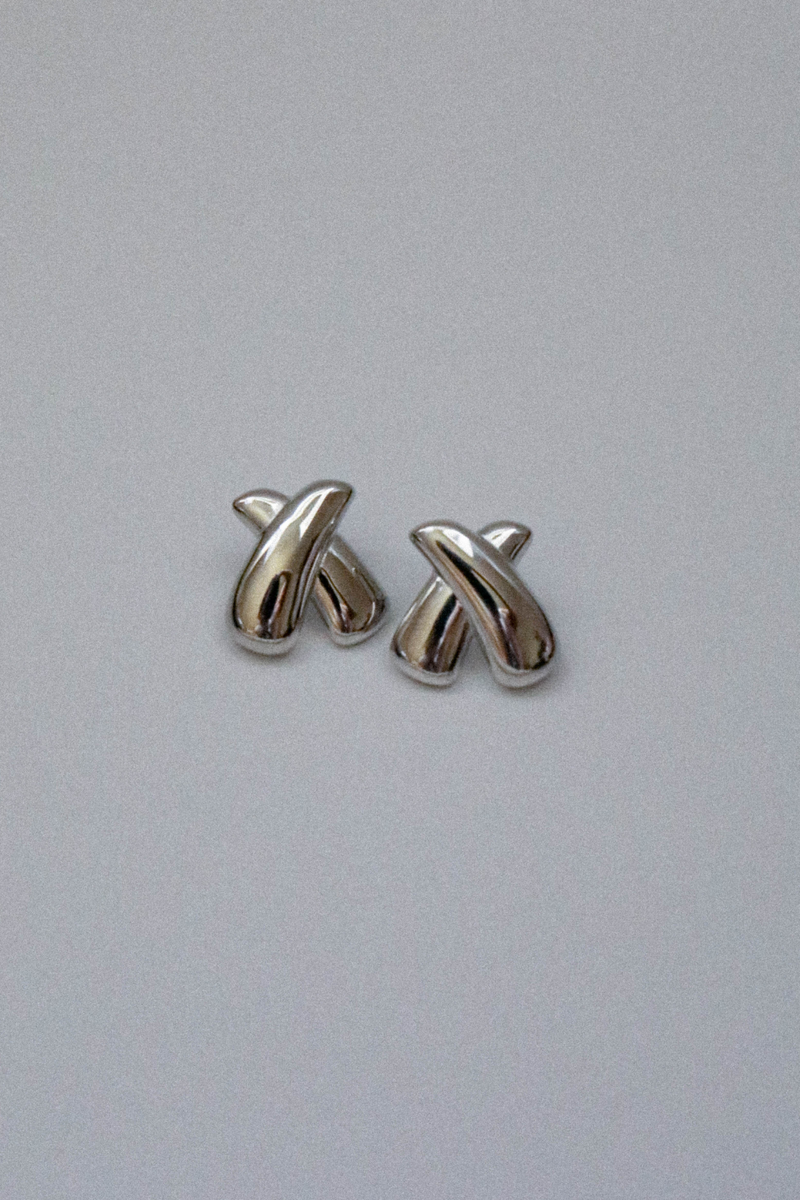 Zahar Piper Earrings Silver