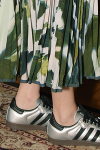 Cooper Pleat Dreams Skirt Khaki Multi Pre-Order