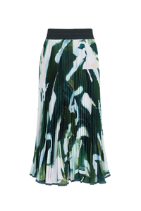 Cooper Pleat Dreams Skirt Khaki Multi Pre-Order