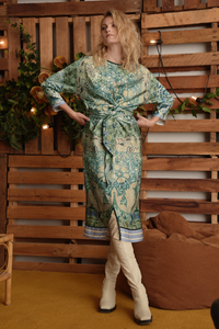 Cooper Plot Twist Dress Moroccan Mint Pre-Order