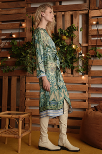 Cooper Plot Twist Dress Moroccan Mint Pre-Order