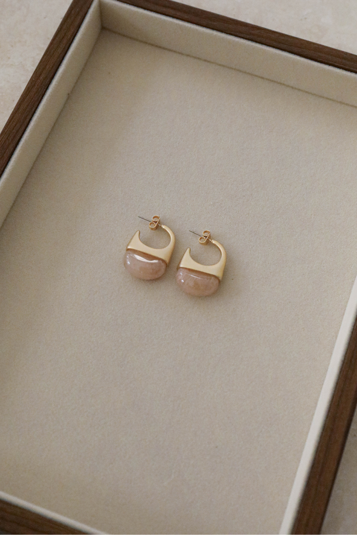 Zahar Poppy Earrings Pink