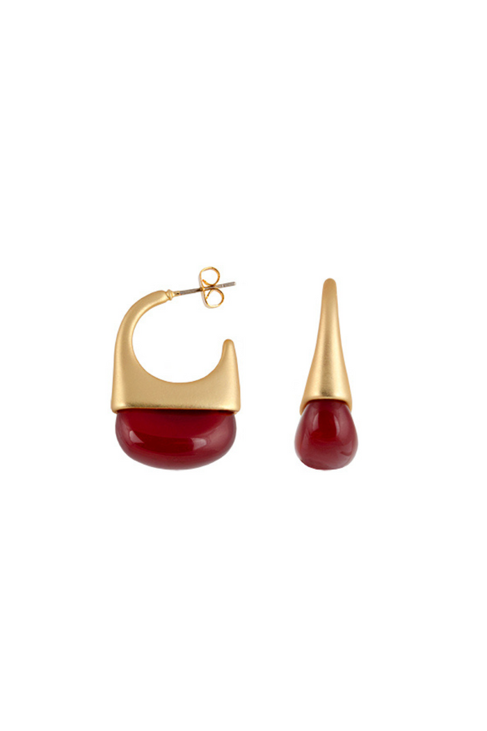 Zahar Poppy Earrings Red
