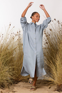 M.A.Dainty Potter Dress Denim