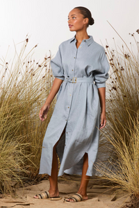 M.A.Dainty Potter Dress Denim