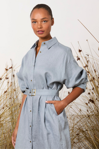M.A.Dainty Potter Dress Denim