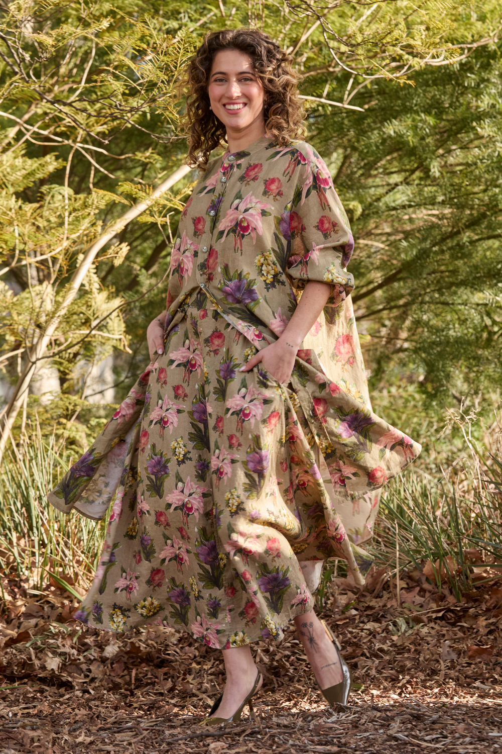 Circular by M.A.Dainty Prue Shirt Dress Botanist