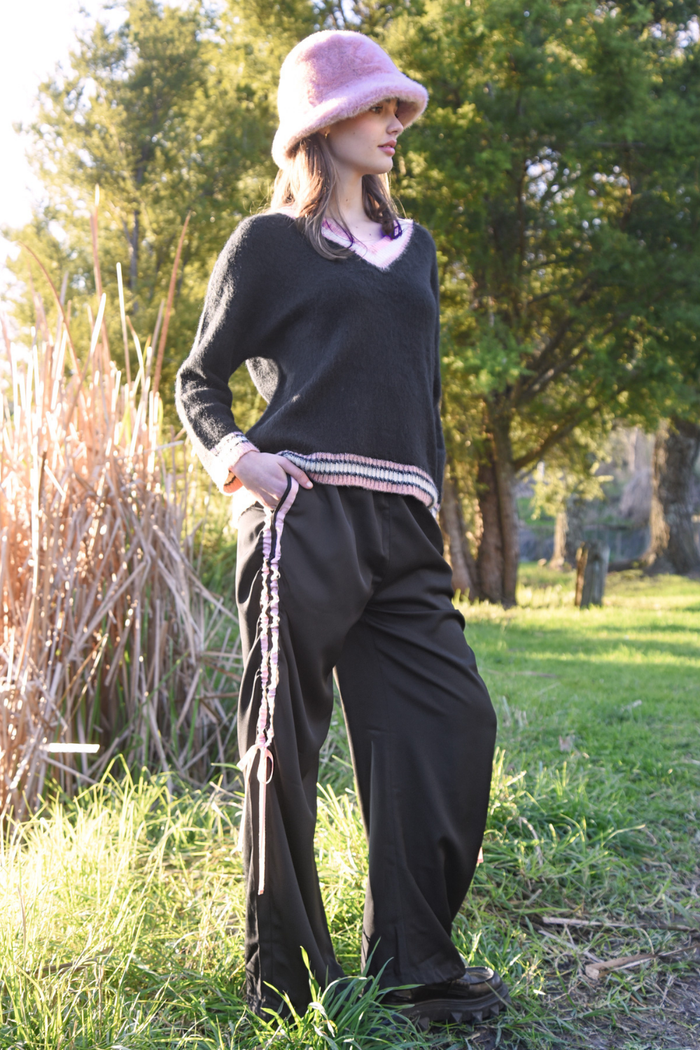 Coop Pulling Strings Trouser Black Pre-Order