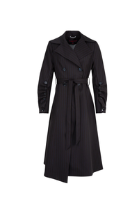 Cooper Pure Form Navy Pinstripe Coat Pre-Order