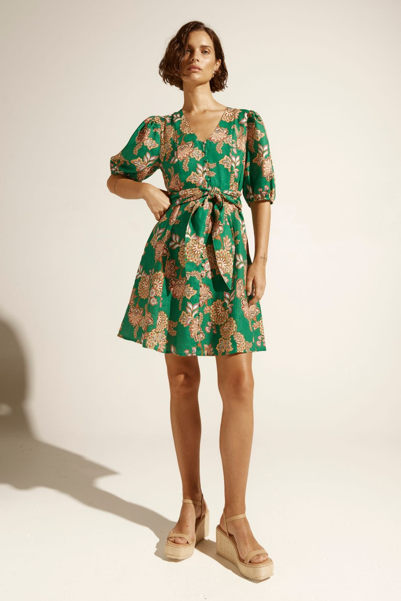 Quota Dress K'Gari Palm Green Pre-Order