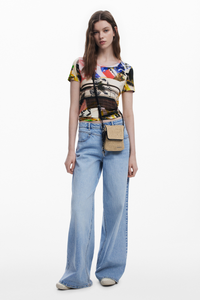 Desigual Raffia Phone Holder Wallet