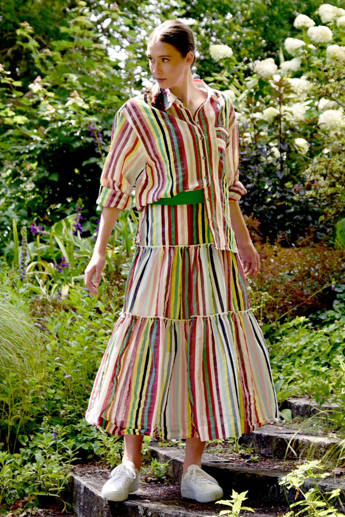 Curate Right this Way Skirt Stripe