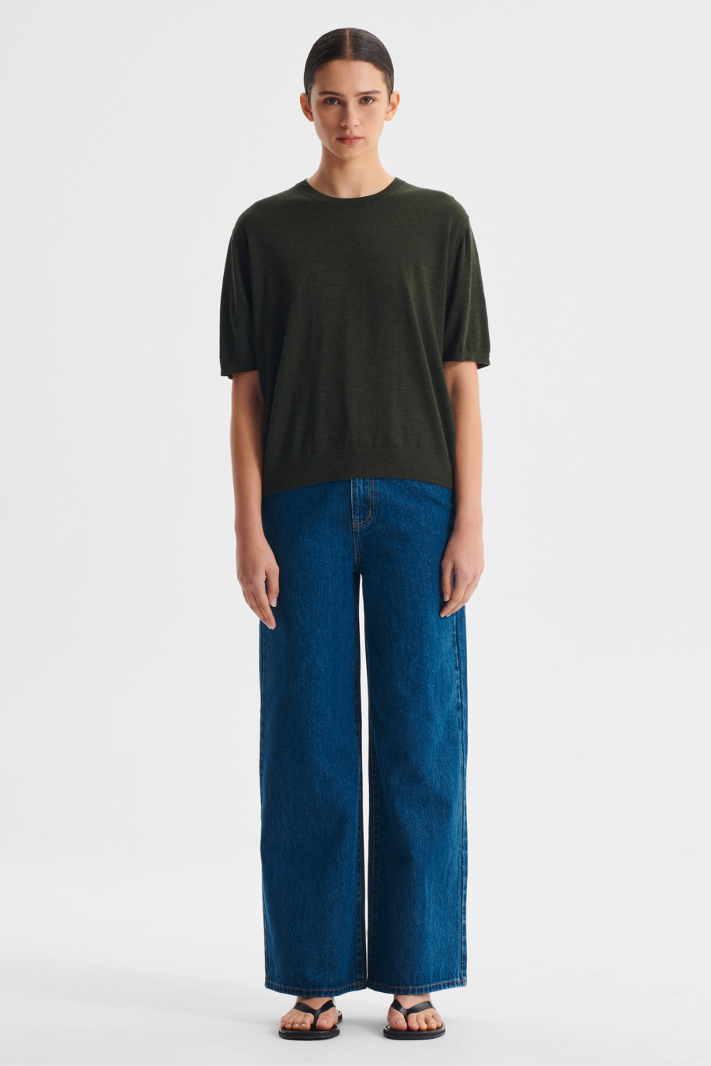 Morrison River Knit Tee Moss