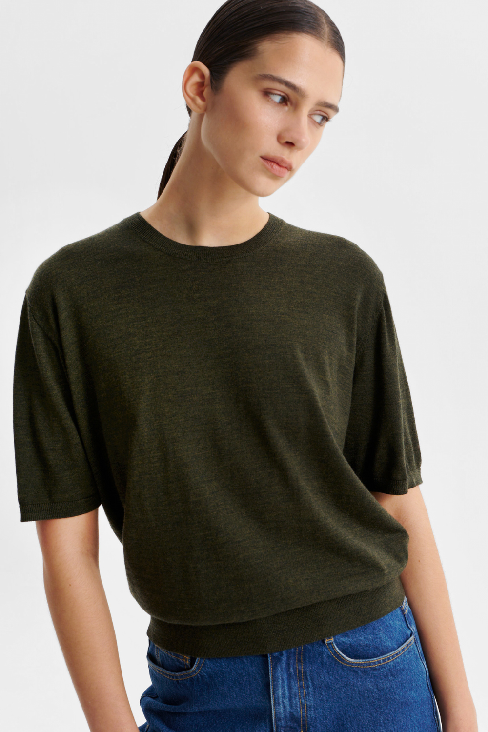 Morrison River Knit Tee Moss