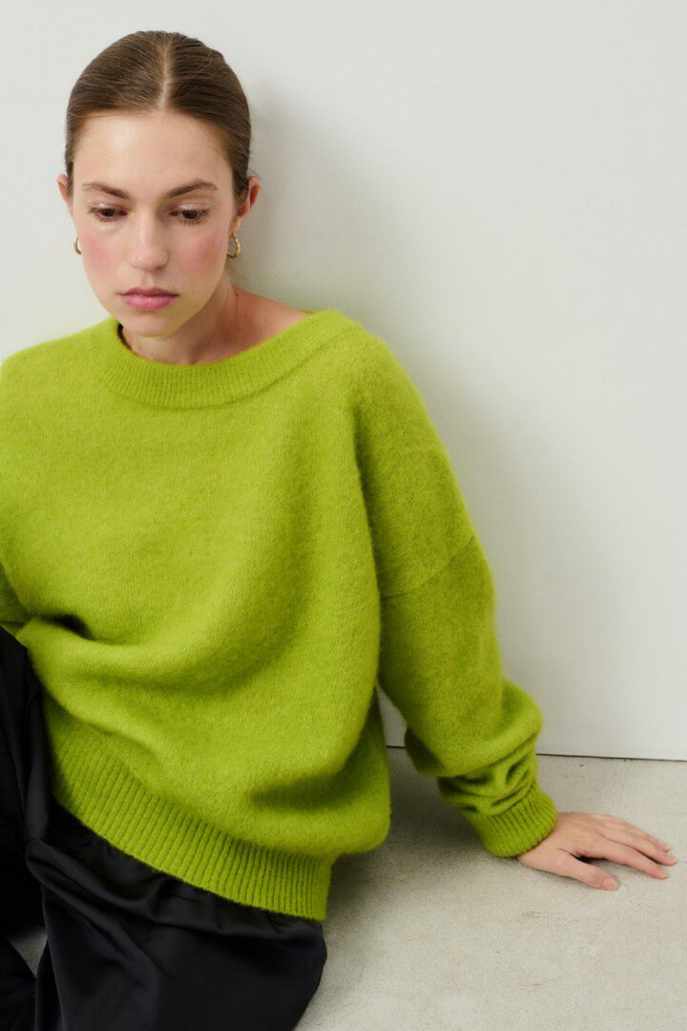 American Vintage Round Neck Pullover Moss