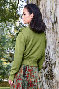 Curate Ruff On You Cardigan Burnt Olive Pre-Order