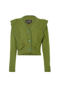 Curate Ruff On You Cardigan Burnt Olive Pre-Order
