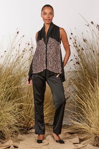 M.A.Dainty Samantha Top Pink Black Sequin