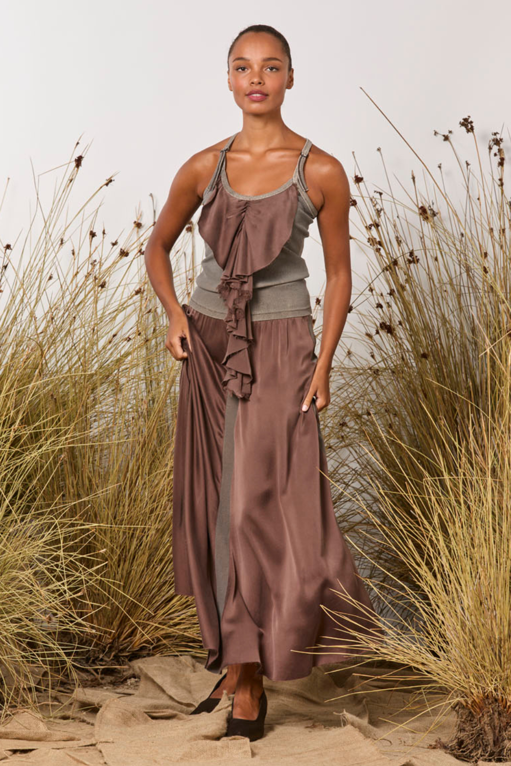 M.A.Dainty Selma Skirt Mocha