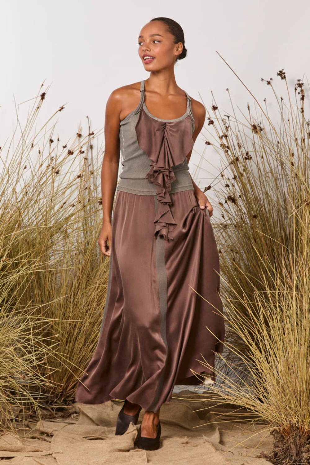 M.A.Dainty Selma Skirt Mocha