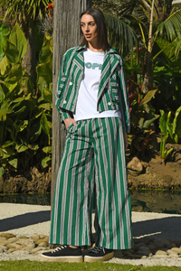 Cooper Seville Strolls Trouser Green Stripe Pre-Order