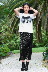 Coop Shimmy-Shimmer Skirt Black Pre-Order