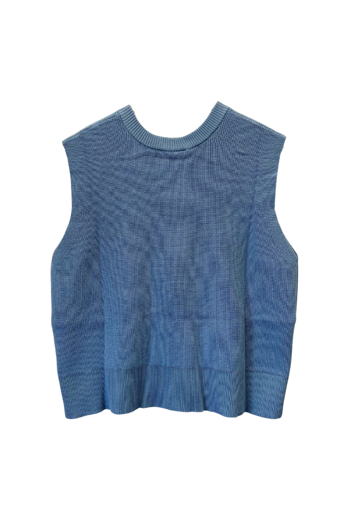 M.A.Dainty Slim Vest Splash Blue