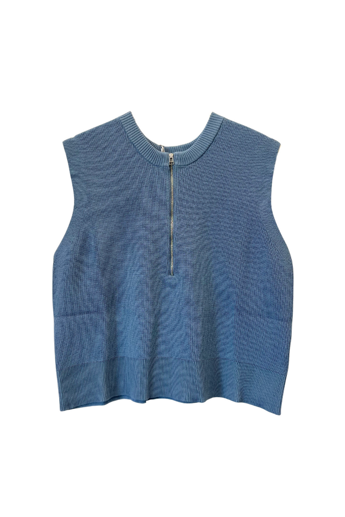 M.A.Dainty Slim Vest Splash Blue