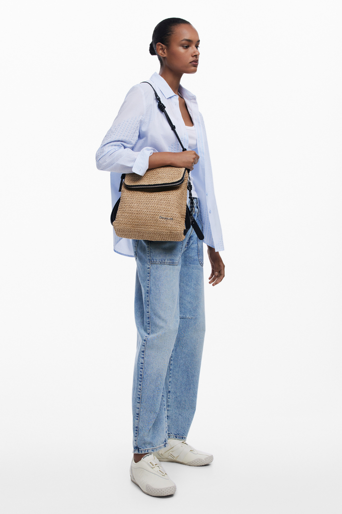 Desigual Small Raffia Backpack