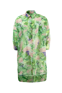 Curate Something Borrowed Shirt Green Floral
