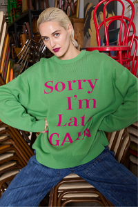 M.A.Dainty Sorry Knit Green Magenta