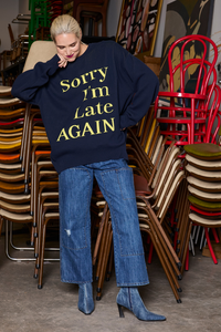 M.A.Dainty Sorry Knit Navy Yellow