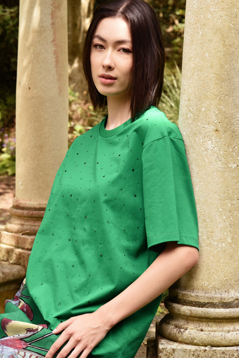 Curate Sparkle Magic Tee Green