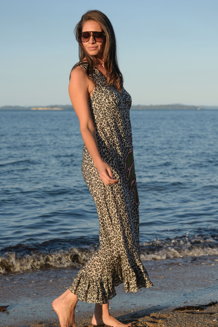 Curate Spotless Behaviour Dress Leopard Palm Pre-Order