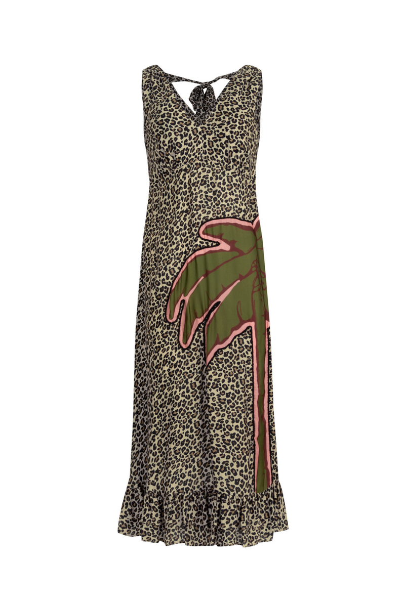 Curate Spotless Behaviour Dress Leopard Palm Pre-Order