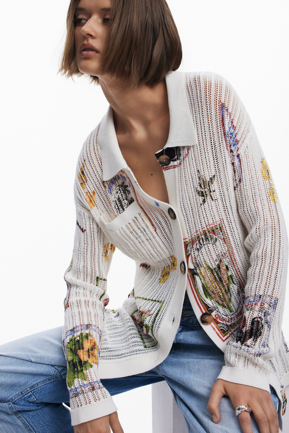 Desigual Stamp Cardigan
