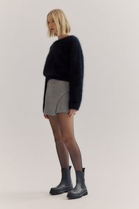 World of Nomads Stella Cashmere Boat Neck Knit Black