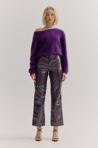 World of Nomads Stella Cashmere Boat Neck Knit Royal
