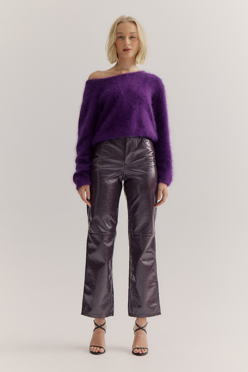 World of Nomads Stella Cashmere Boat Neck Knit Royal