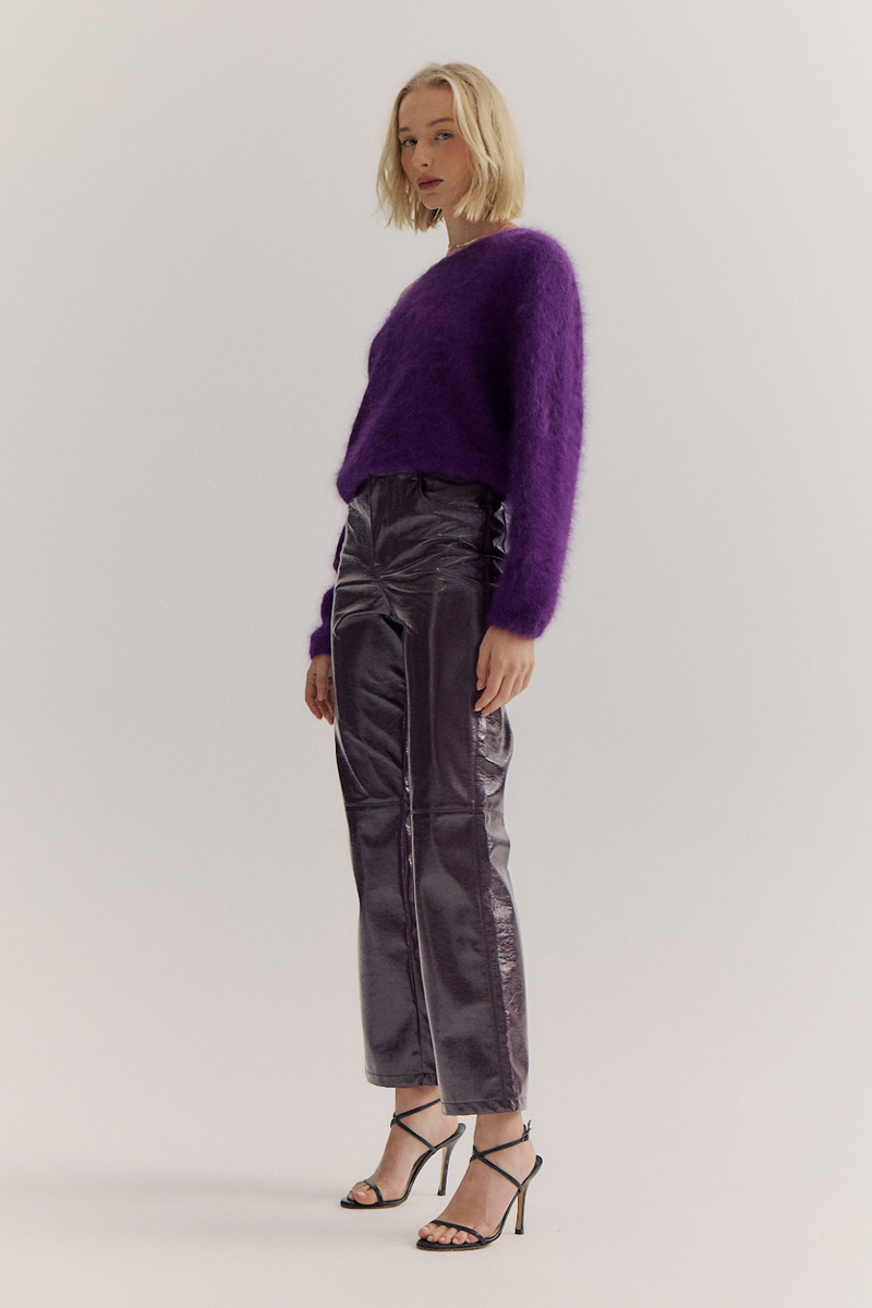 World of Nomads Stella Cashmere Boat Neck Knit Royal