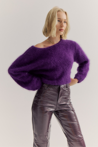 World of Nomads Stella Cashmere Boat Neck Knit Royal