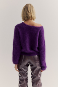World of Nomads Stella Cashmere Boat Neck Knit Royal