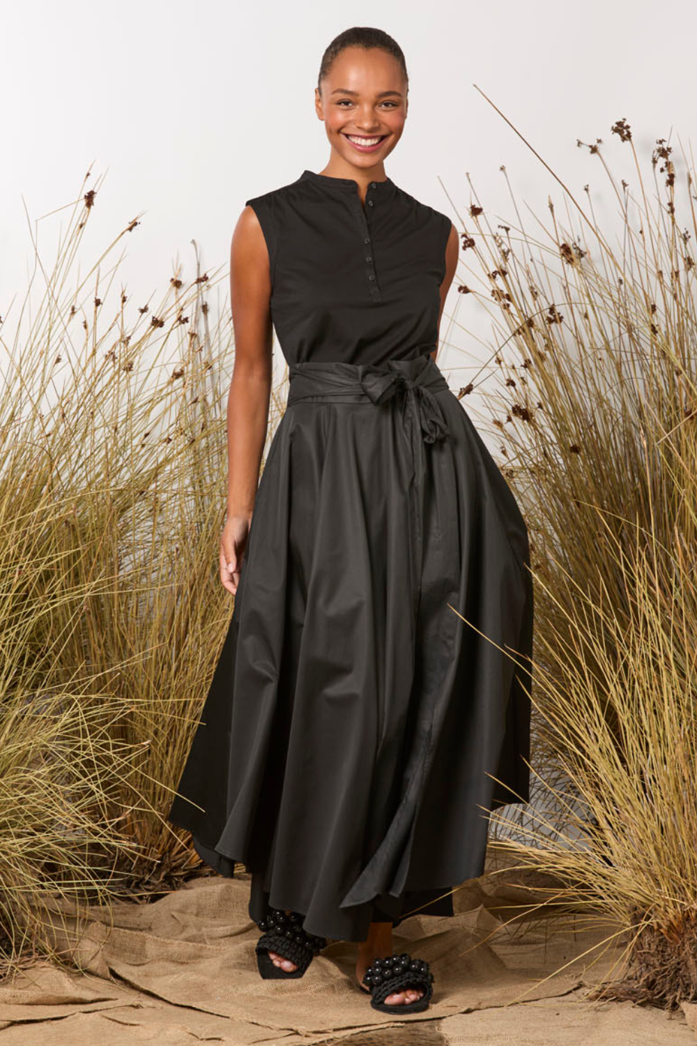 M.A.Dainty Stingray Top Black