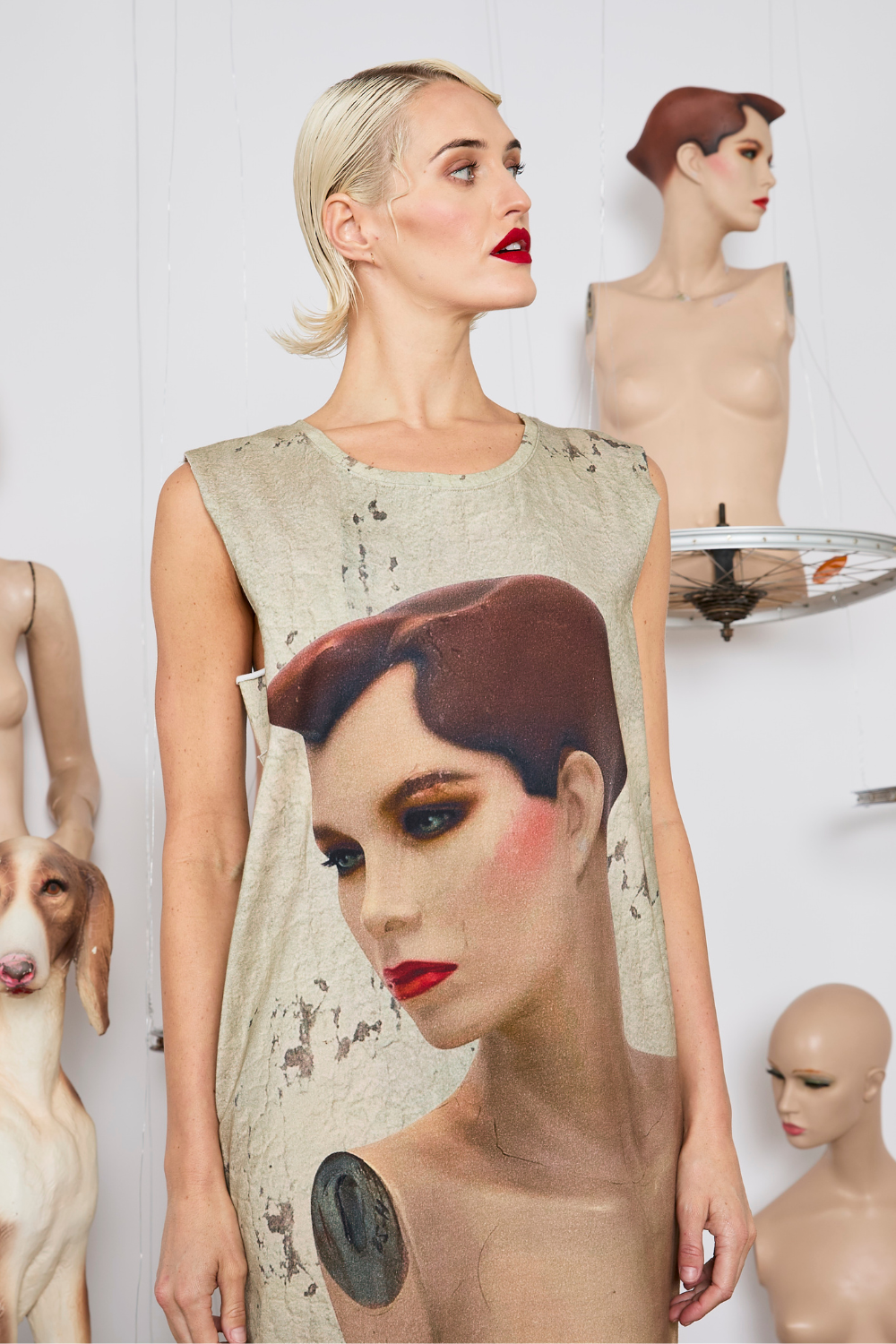 M.A.Dainty Strike A Pose Dress Green Eyes