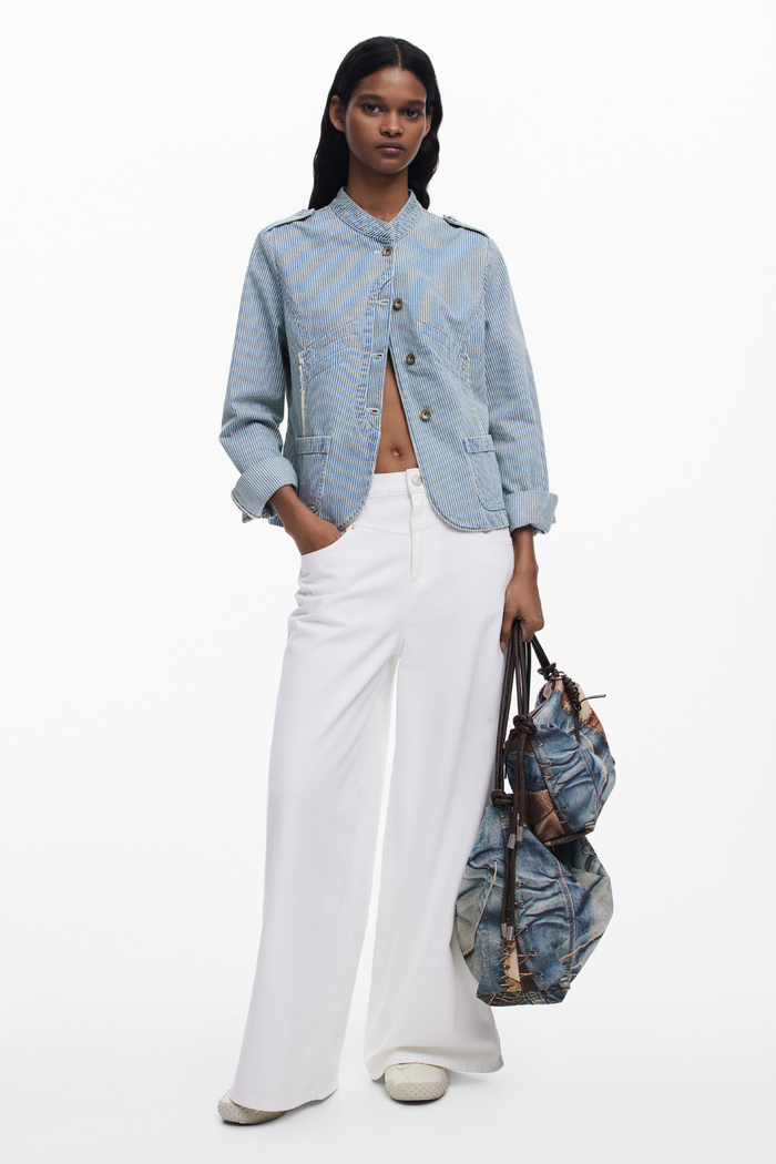 Desigual Striped Trucker Jacket