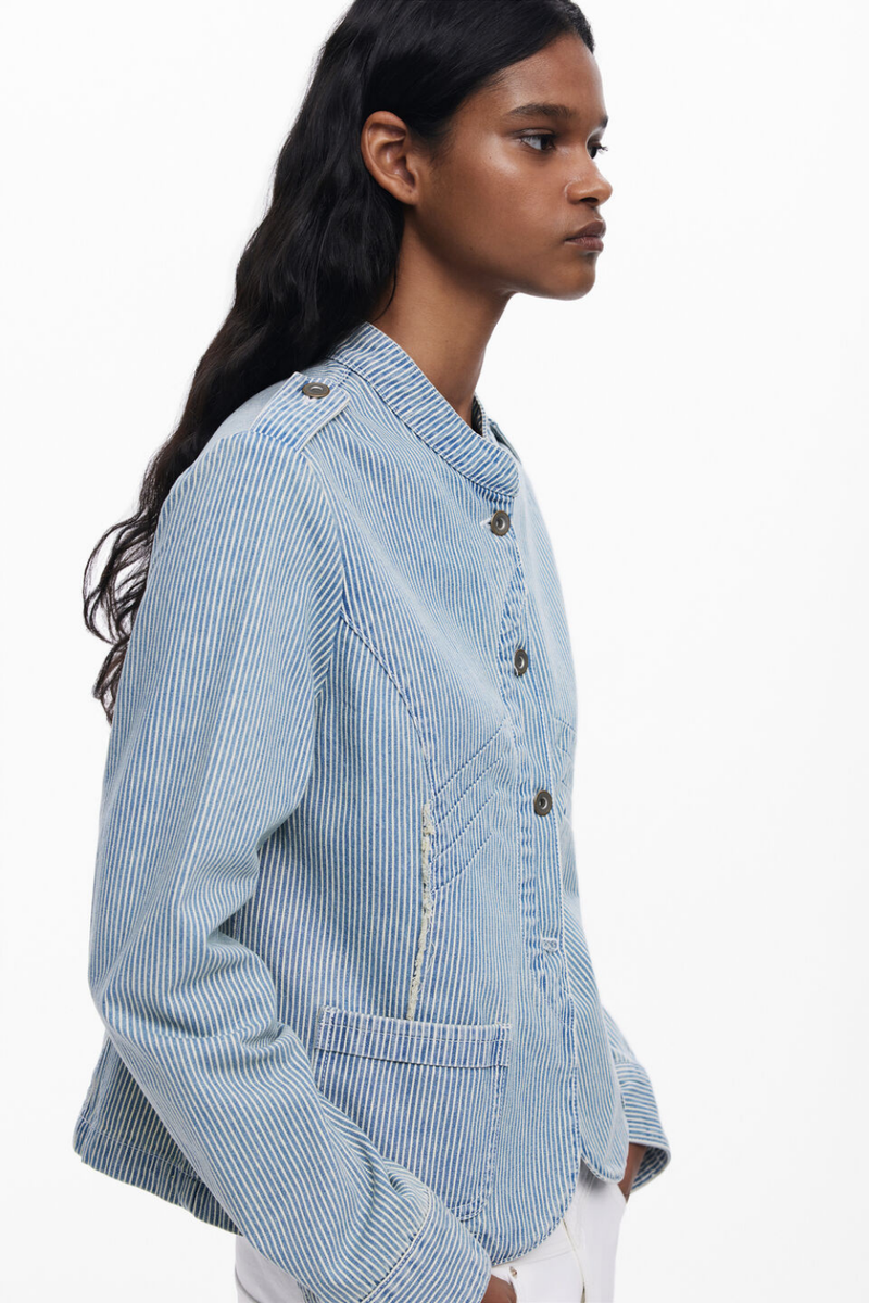 Desigual Striped Trucker Jacket