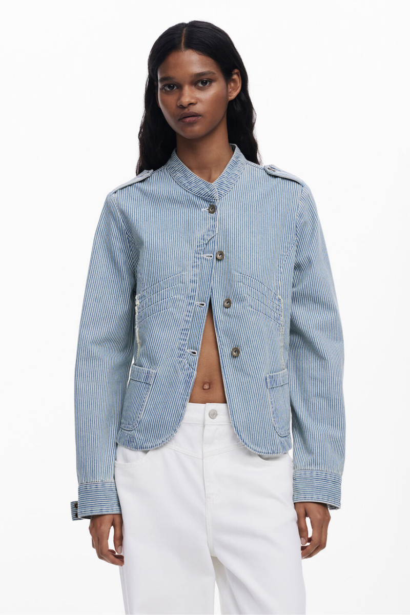 Desigual Striped Trucker Jacket
