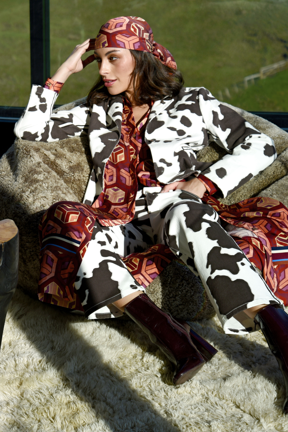 Cooper Suits Her Brown Cow Jacket Pre-Order